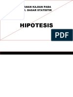 Dasar - Statistik - HIPOTESIS