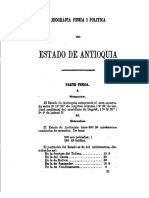 Jeografia Fisica I Politica Del Estado de Antioquia PDF