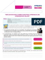 Ficha de Autoaprendizaje Comunicación - Sesion Evaluación Segundo Grado PDF