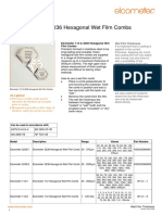 Data Sheet: Elcometer 112 & 3236 Hexagonal Wet Film Combs