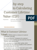 Calculating Customer Lifetimevalue