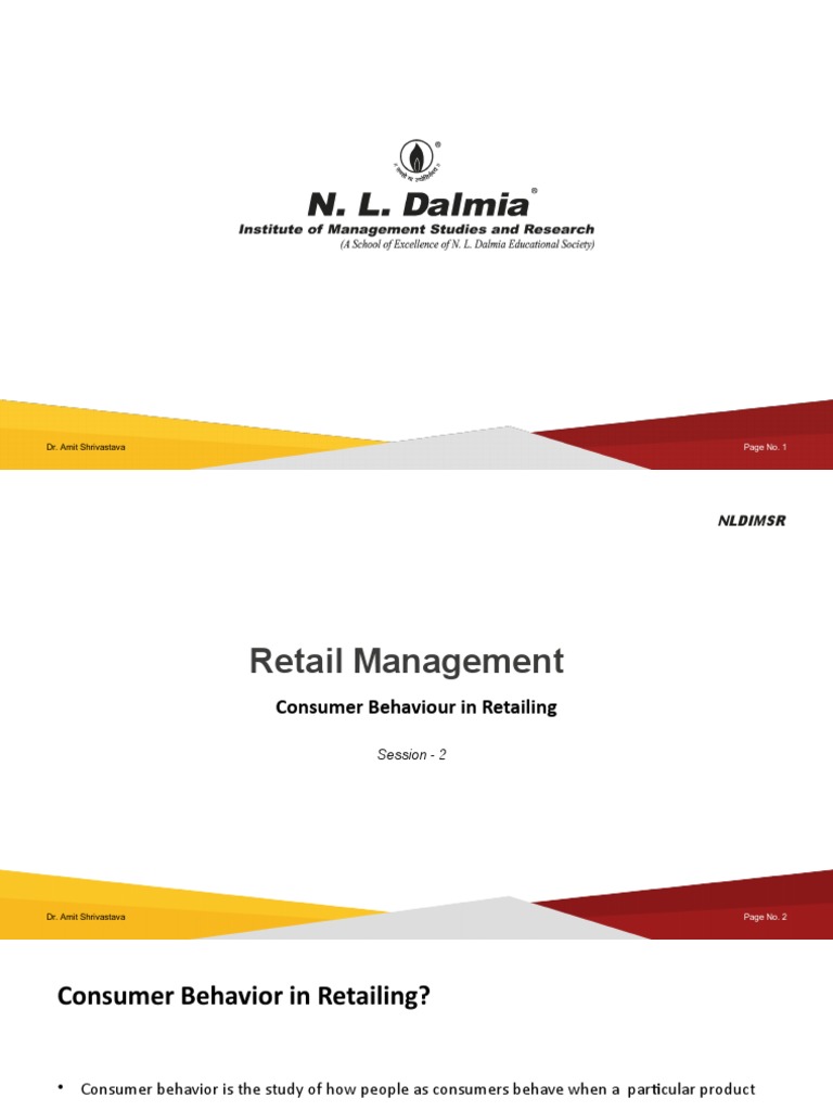 Understanding Consumer Behavior in Retail | PDF | Consumer Behaviour ...