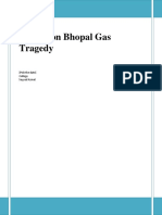 Project On Bhopal Gas Tragedy: (Pick The Date) College Sayyed Azmat