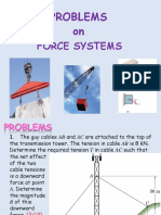 Y17 Statics - Force Systems - Problems PDF