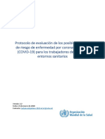 WHO 2019 nCoV HCW - Risk - Factors - Protocol 2020.3 Spa