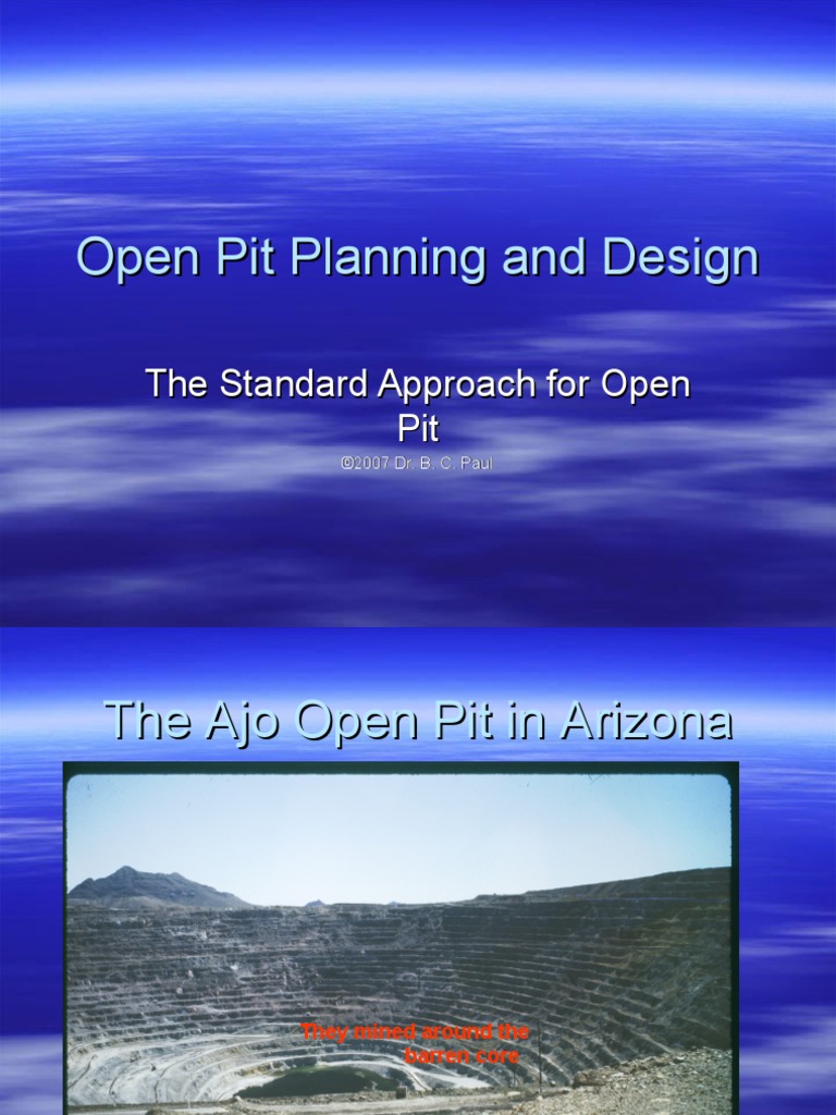 Lecture 7alt Open Pit Planning and Design | PDF | Science & Mathematics ...
