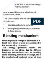 20-30% Explosive Energy Used for Rock Breaking, Rest Wasted as Ground Vibrations