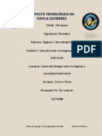 Linea Del Tiempo de La Evolucion de La Higiene y La Seguridad Industrial