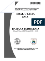 2019 - Soal USBN Bahasa Indonesia Paket Utama (K13)