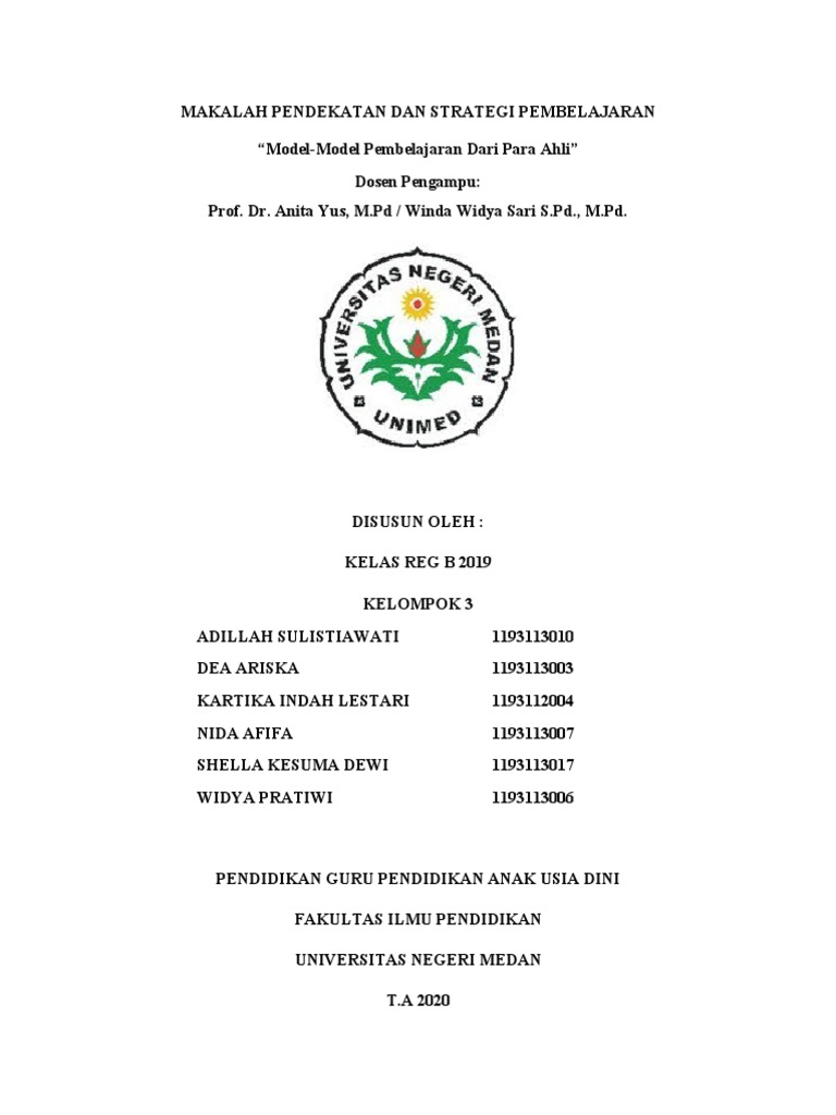Makalah Kelompok 3 Strategi Dan Pendekatan Pdf