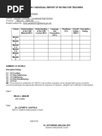 Ldm2 - Form 1 Individual Report of Rating For Teachers