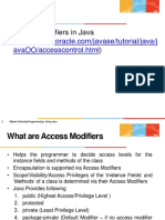Topics: Access Modifiers in Java