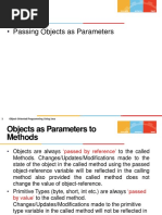 Topics: Passing Objects As Parameters