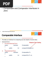 Topics: Comparable and Comparator Interfaces in Java