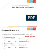 Topics: Comparable and Comparator Interfaces in Java