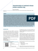 Formulation and Characterization of Sustained Release Dosage Form of Moisture Sensitive Drug