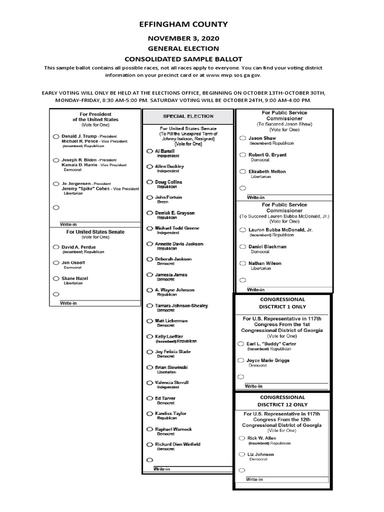 11.03.20 Consolidated Sample Ballot | PDF