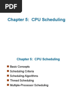 Chapter 5: CPU Scheduling