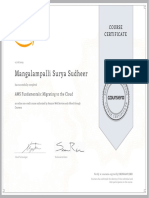 Mangalampalli Surya Sudheer: Course Certificate