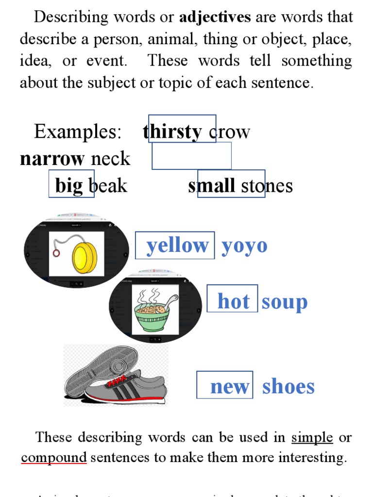 Describing Sentences Kind | PDF | Sentence (Linguistics) | Subject ...