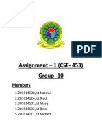 Assignment - 1 (CSE-453) Group - 10: Members