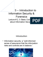 IS and F Lecture 2 and 3 Introduction To Information Security