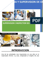 Supervisor e Inspector de Obra Residencia y Supervision de Obras