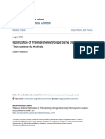 Optimization of Thermal Energy Storage Sizing Using Thermodynamic PDF