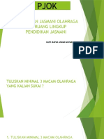 PENGERTIAN JASMANI OLAHRAGA DAN RUANG LINGKUP PENDIDIKAN JASMANI Tugas