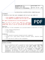 CS201 Assignment 5 - Introduction to Programming