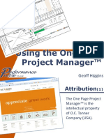 Using The One Page Project Manager 1233449659402110 1