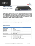 OP-GOLT 92408A: 1U Pizza Type GPON OLT