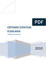 Egitimde Stratejik Planlama Okul Kurumlar Icin