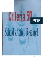 MT Criteria 5D Action Research