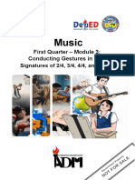 Music: First Quarter - Module 3: Conducting Gestures in Time