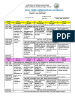 Learner'S Weekly Home Learning Plan & Schedule: Pamplona National High School