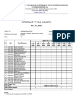 DAFTAR HADIR TUTORIAL MAHASISWA