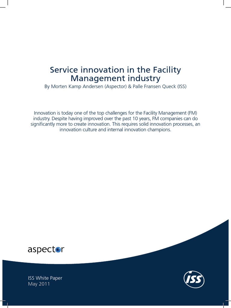 2011 Innovation In Facility Management Services White Paper Pdf