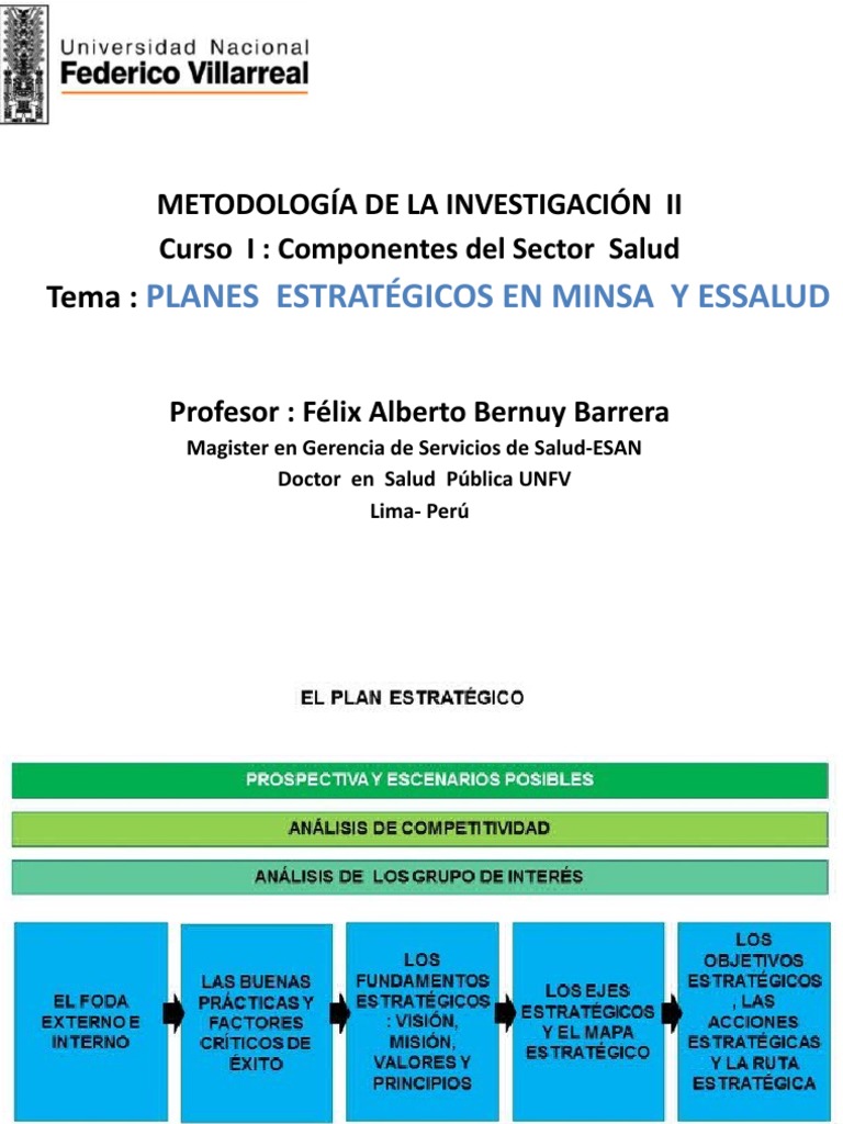 Estrategias MINSA Y ESSALUD | PDF | Sistema de salud | Calidad (comercial)
