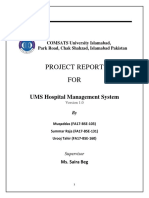 Project Report FOR: UMS Hospital Management System