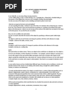 Aees-Distant Learning Programme Class Ix - Physics Chapter - 8 Motion