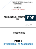 Accounting, Controlling, Tax (Part1 Introduction)