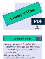 Costing Meals