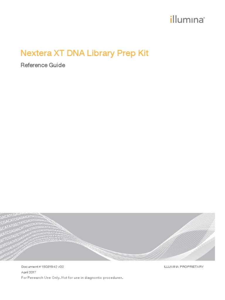 Nextera XT Library Prep Reference Guide 15031942 02 PDF | PDF ...