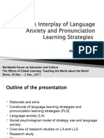 The Interplay of Language Anxiety and Pronunciation Learning Strategies