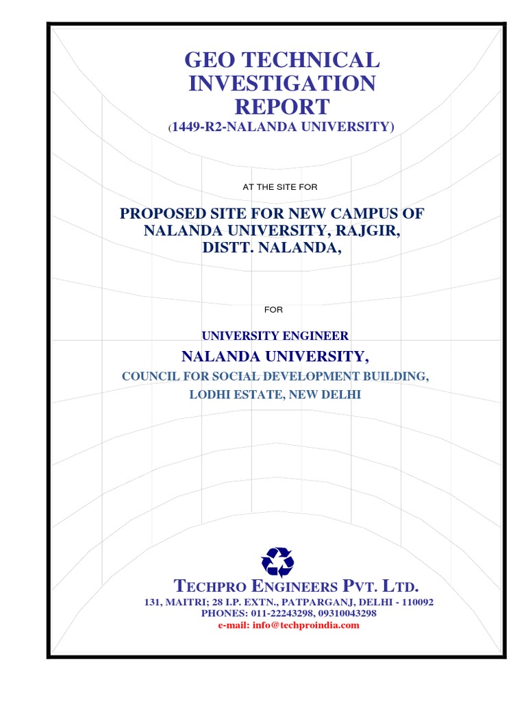 Soil Investigation Report PDF | PDF | Deep Foundation | Geotechnical ...