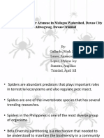 Beta Diversity of Order Araneae in Malagos Watershed