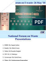 National Forum On E-Waste - Presentations