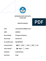 Instrumen Audit Data Mutu 2020