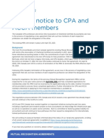 General Notice To CPA and ACCA Members: Background